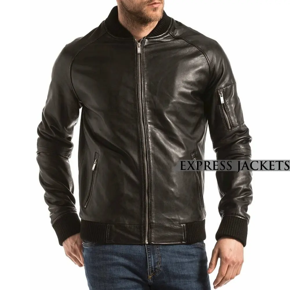 Black-Brown-Leather-Jacket Black-Brown-Leather-Jacket