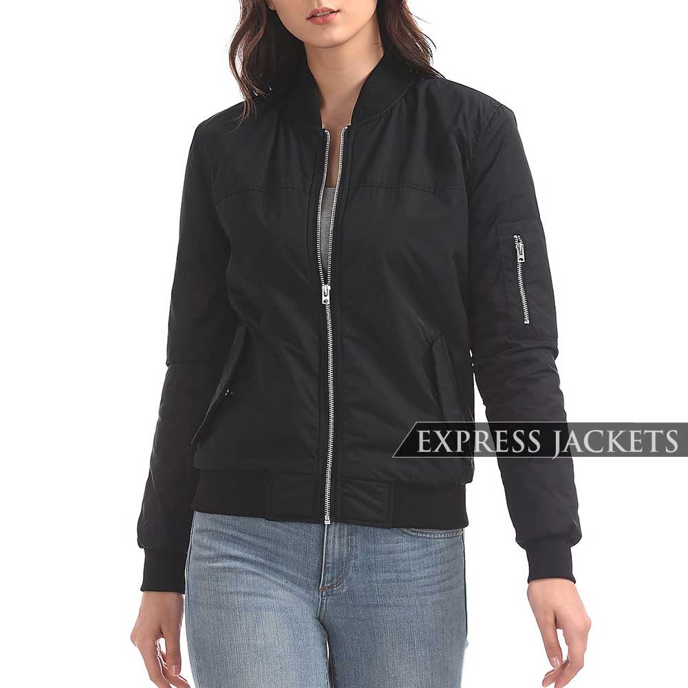Cotton-Black-Jacket-Women