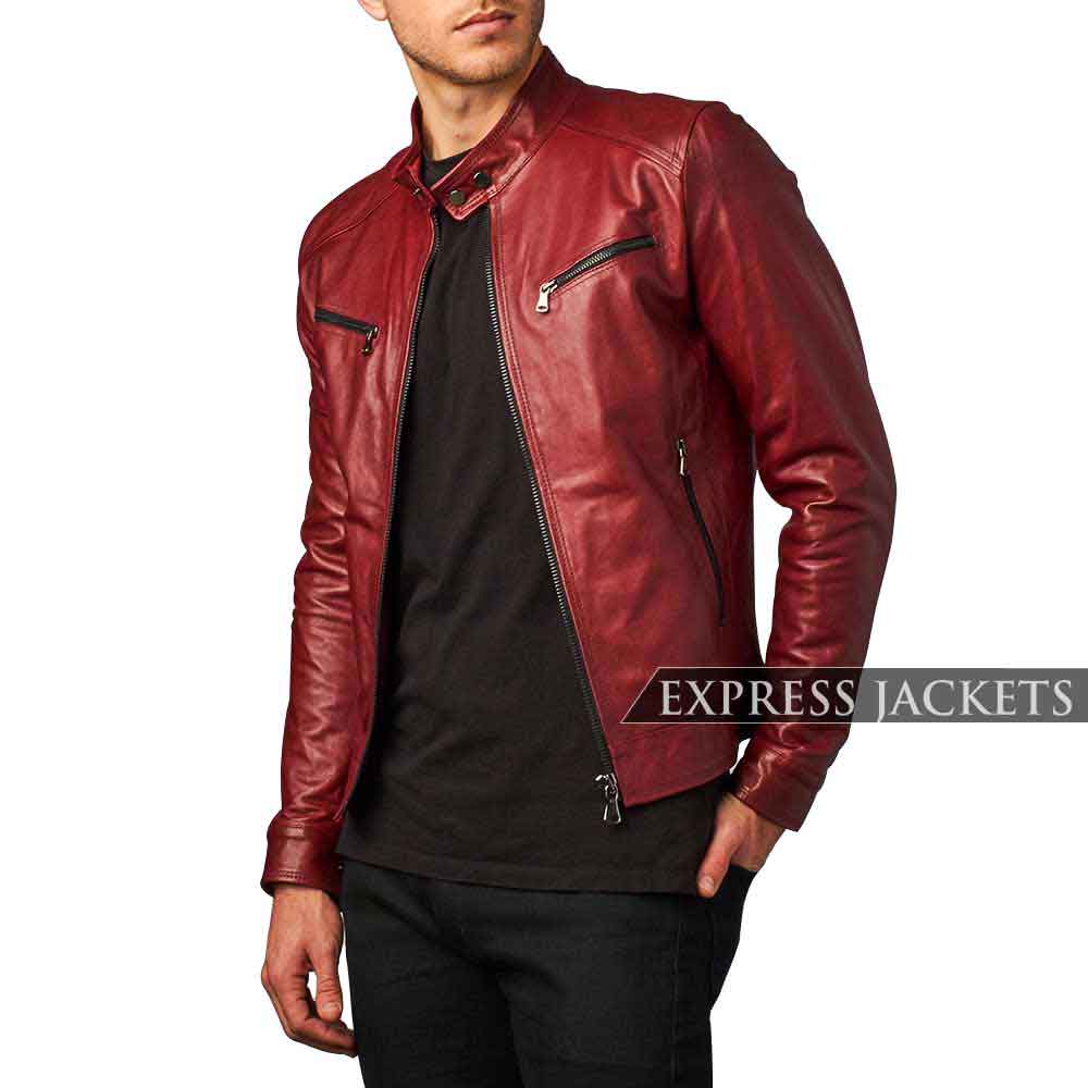 Slim-Fit-Red-Leather-Jacket