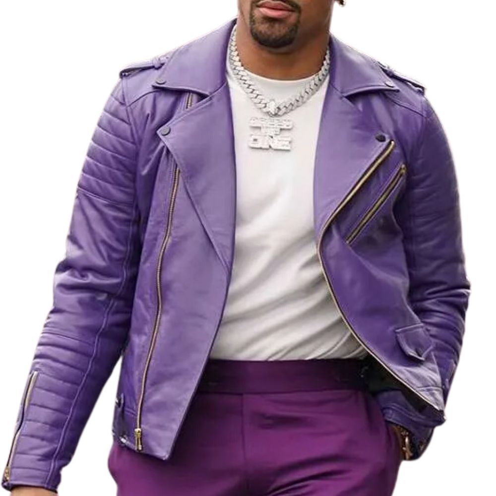jalen-hurts-purple-leather-jacket