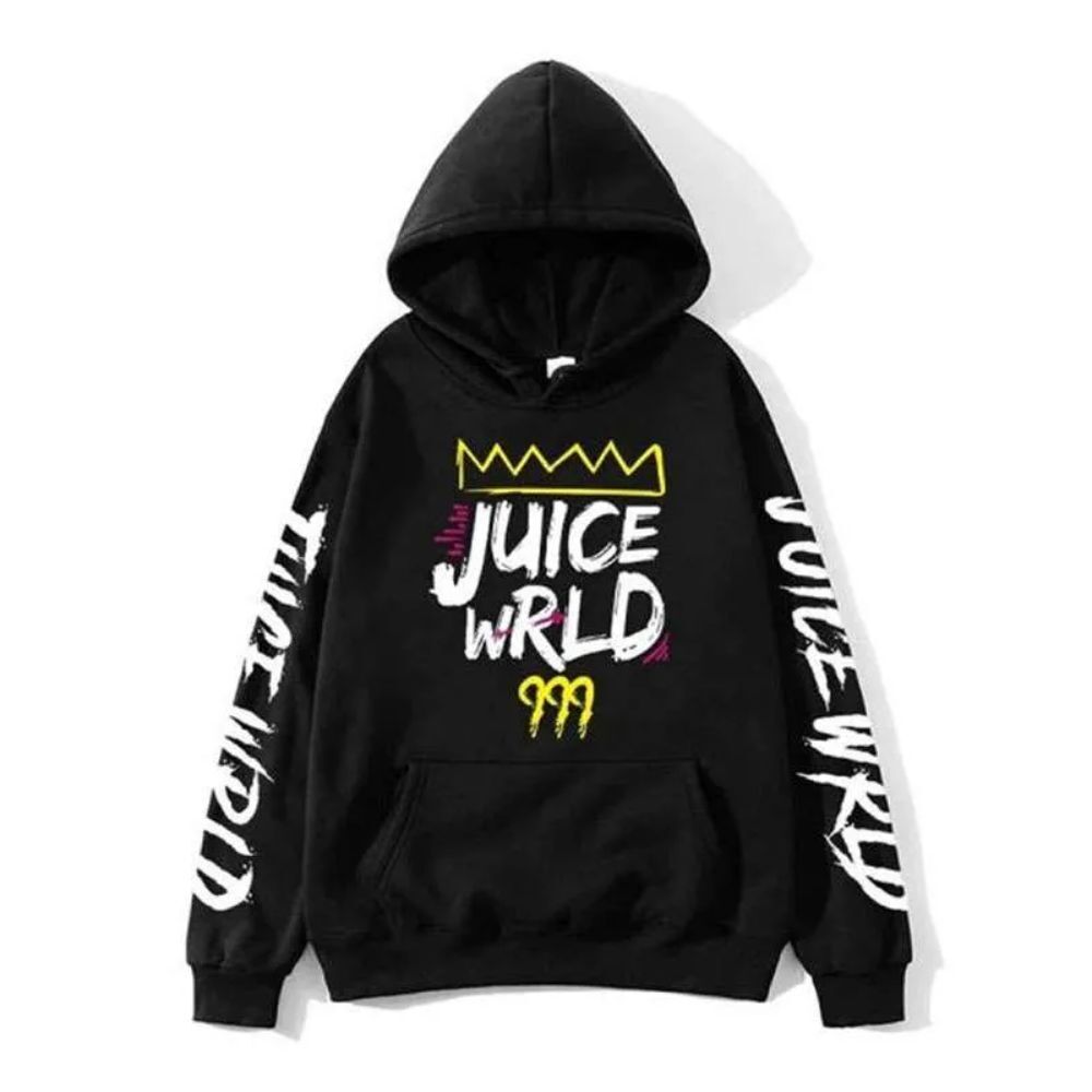 juice-wrld-black-pullover-hoodie