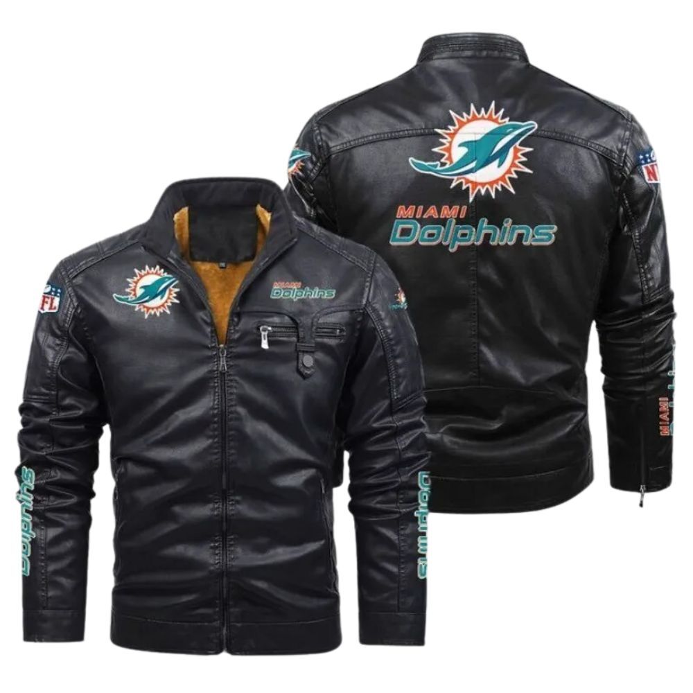 miami-dolphins-leather-jacket
