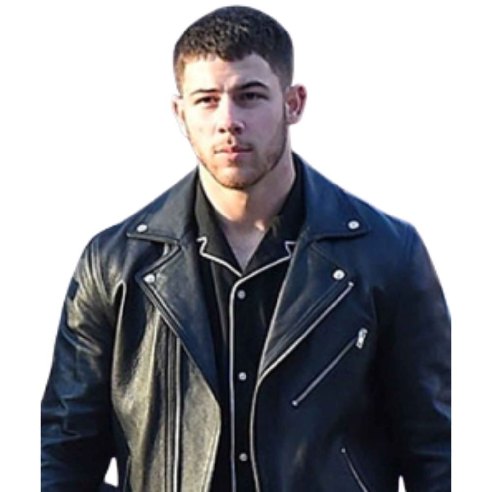 nick-jonas-black-leather-jacket