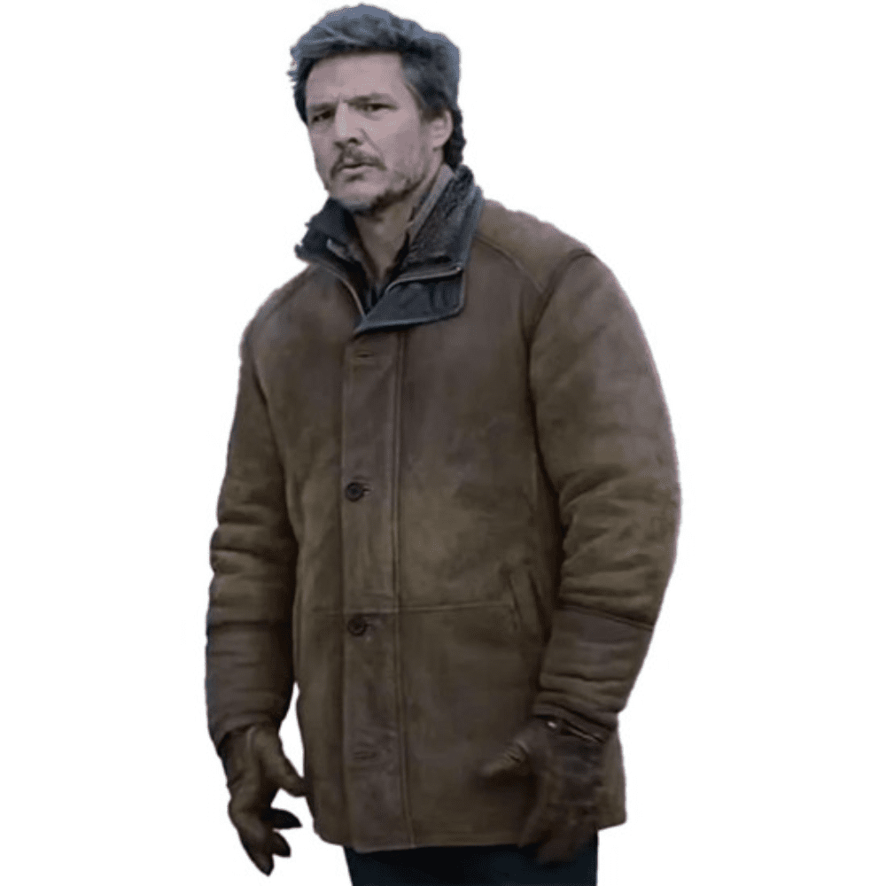 pedro-pascal-brown-leather-jacket