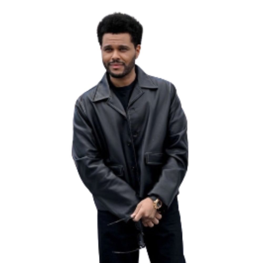 annual-cannes-the-weeknd-leather-jacket