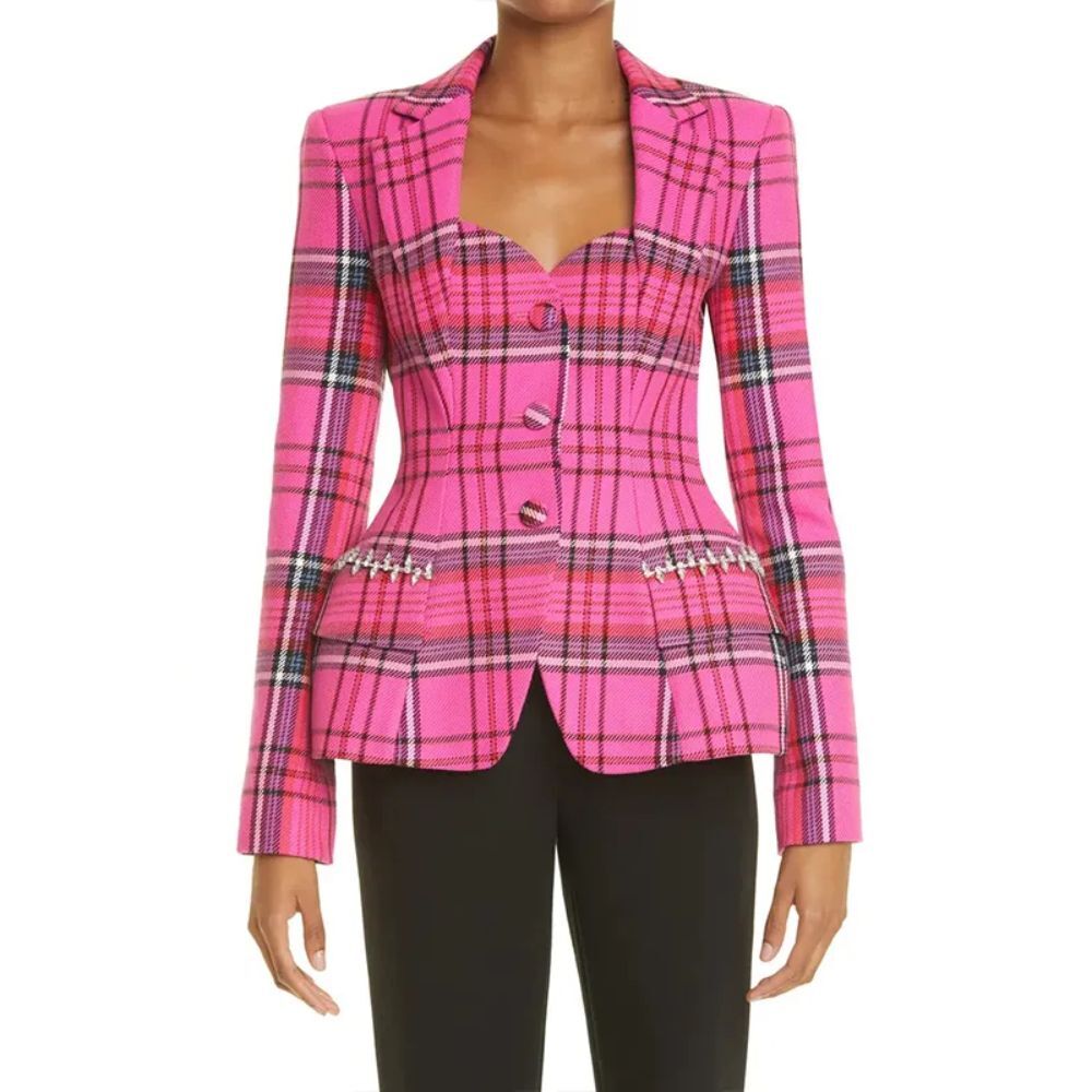 coco-jones-pink-plaid-jacket coco-jones-pink-plaid-jacket