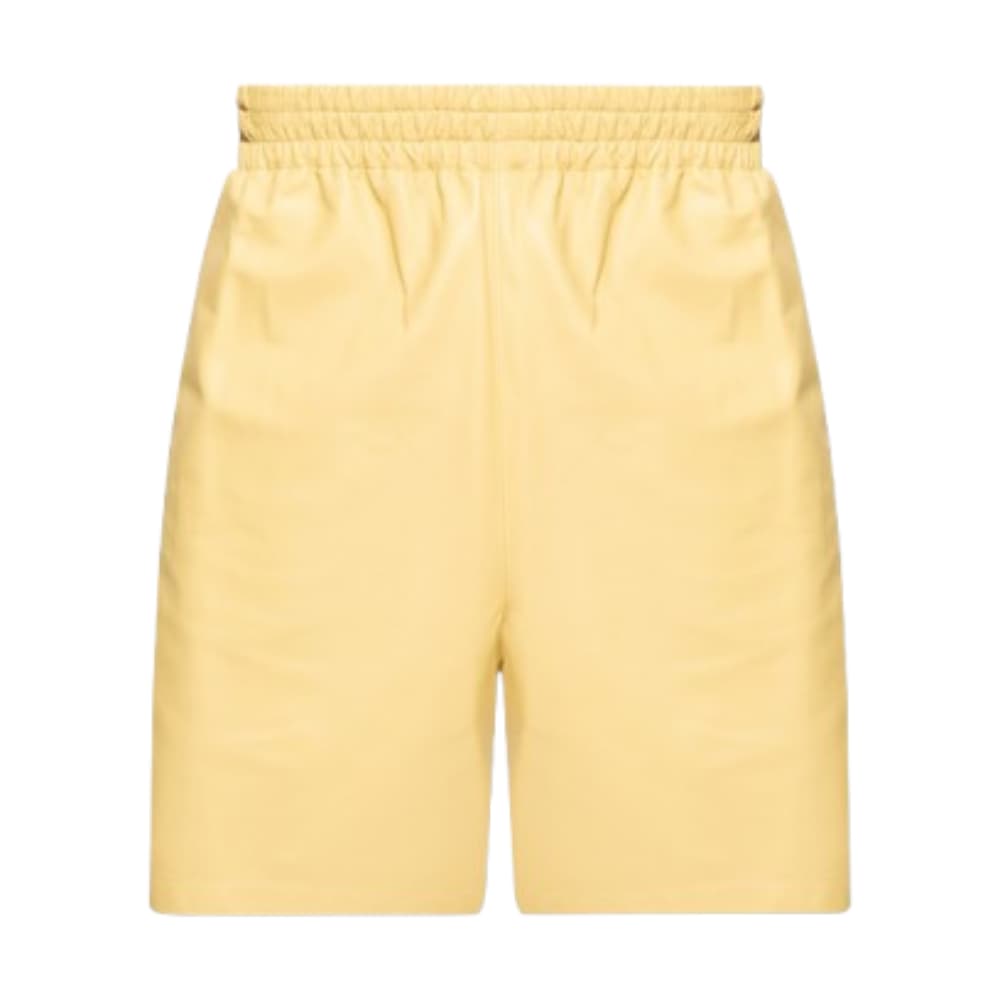 mens-beige-leather-shorts