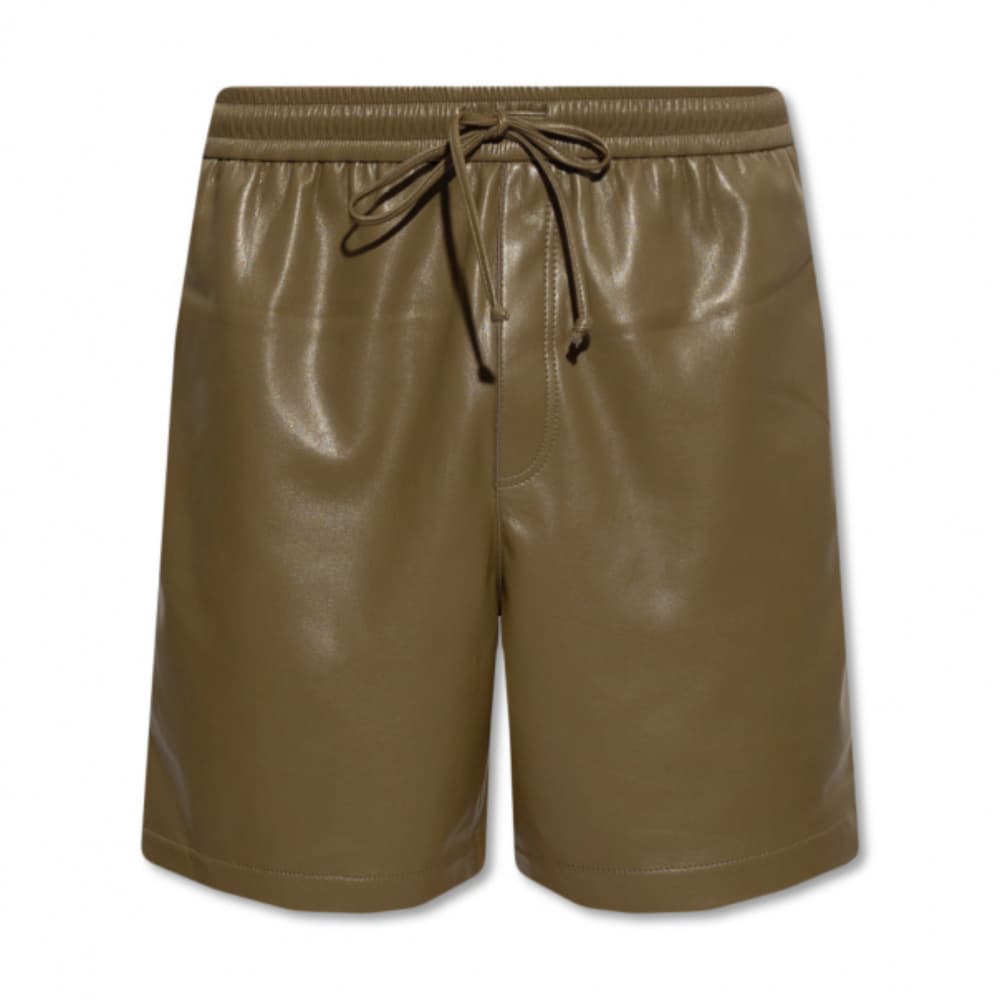 mens-elastic-leather-shorts